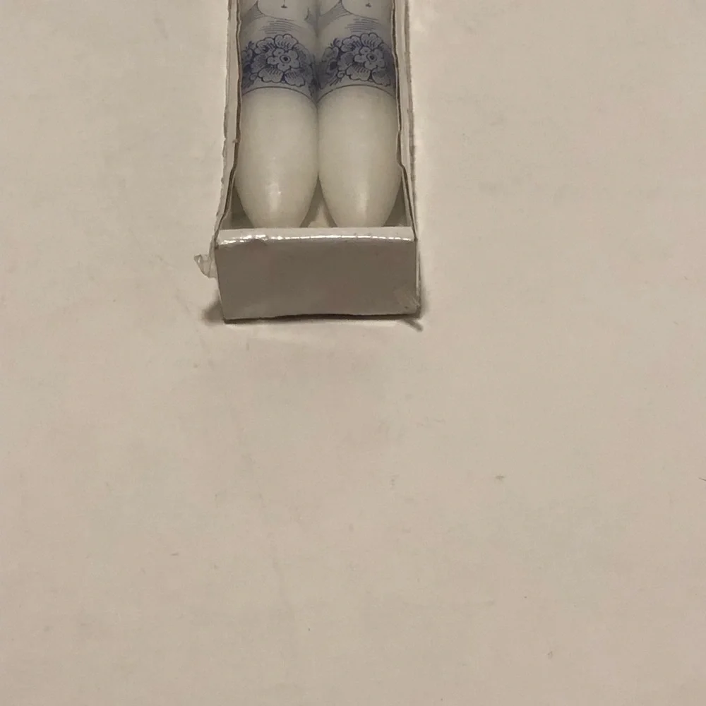 Holland Blue and White Decorative Candles